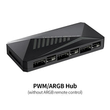 TEUCER LP-6P ARGB Remote Control 6 Way Splitter 4Pin PWM Cooling Fan Hub for Computer PC Case Chassis Radiator SATA Power Supply