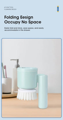 2025 Cordless Electric Spin Scrubber with 5 Brushes,IPX7 Waterproof Rechargeable Bathroom Cleaner for Tile/Shower/Grout Cleaning