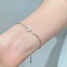 Shiny Pink Crystal Cherry Blossom Bracelets For Women Girls Sweet Moon Bow Flowers Zircon Bracelet Party Aesthetic Jewelry