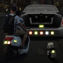 10 Reflective Stickers, Warning Safety Reflective Stickers, Pet Safety Warning 1.18 X 3.25inch Waterproof Night Vision Stickers
