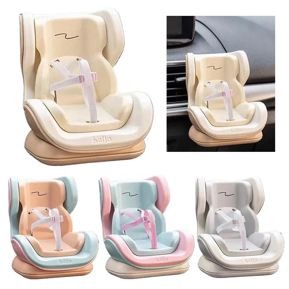 Dolls Accessories For Labubu Mini Plush Car Seat Safety Seat with Car Air Vent Ornament Car Decoration