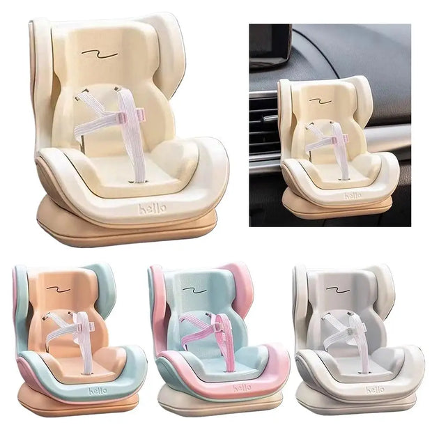 Dolls Accessories For Labubu Mini Plush Car Seat Safety Seat with Car Air Vent Ornament Car Decoration