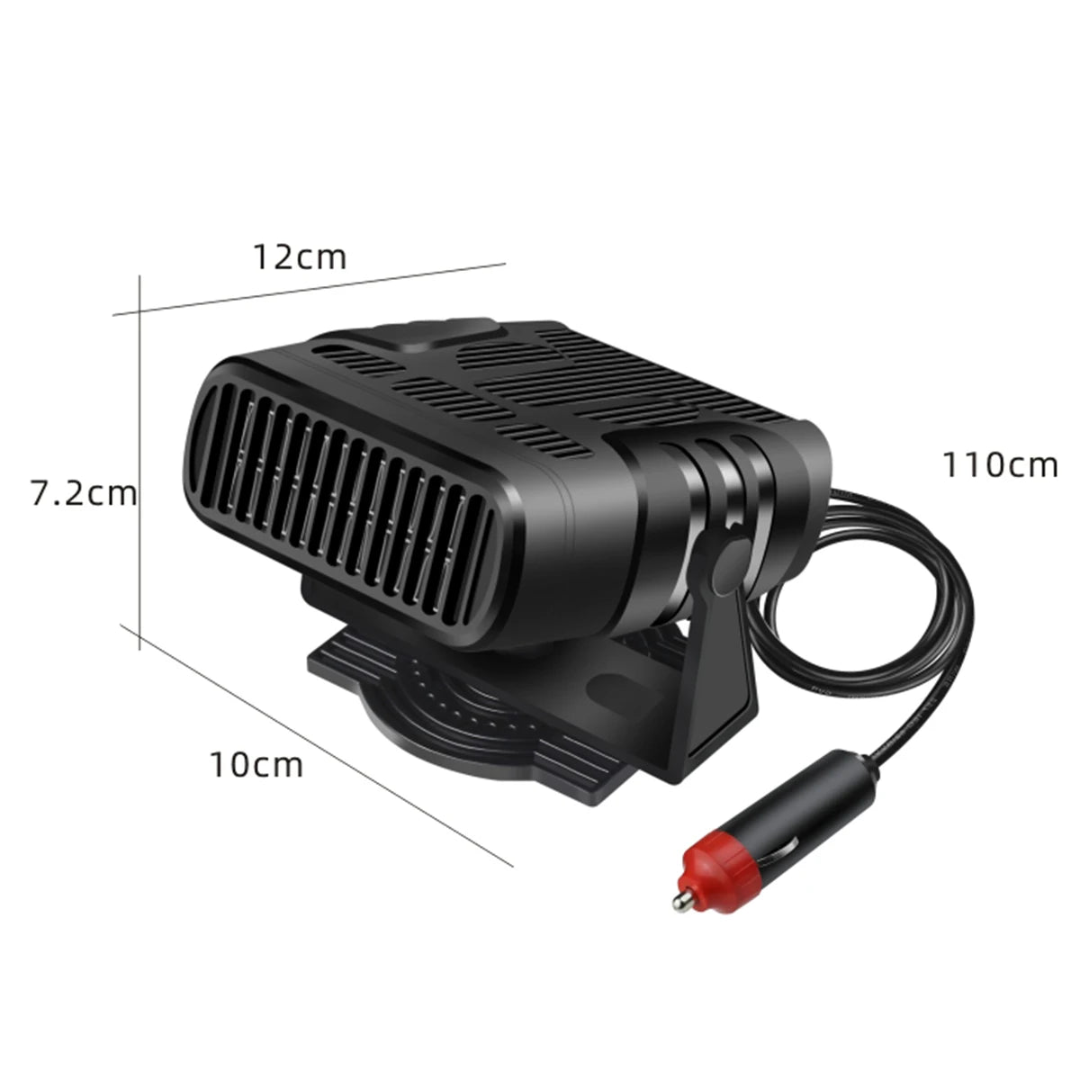 Car Cooling & Heater Fan 12V 120W Auto Windshield Anti-Fog Electric Heating Dryer Defogging Demister Defroster