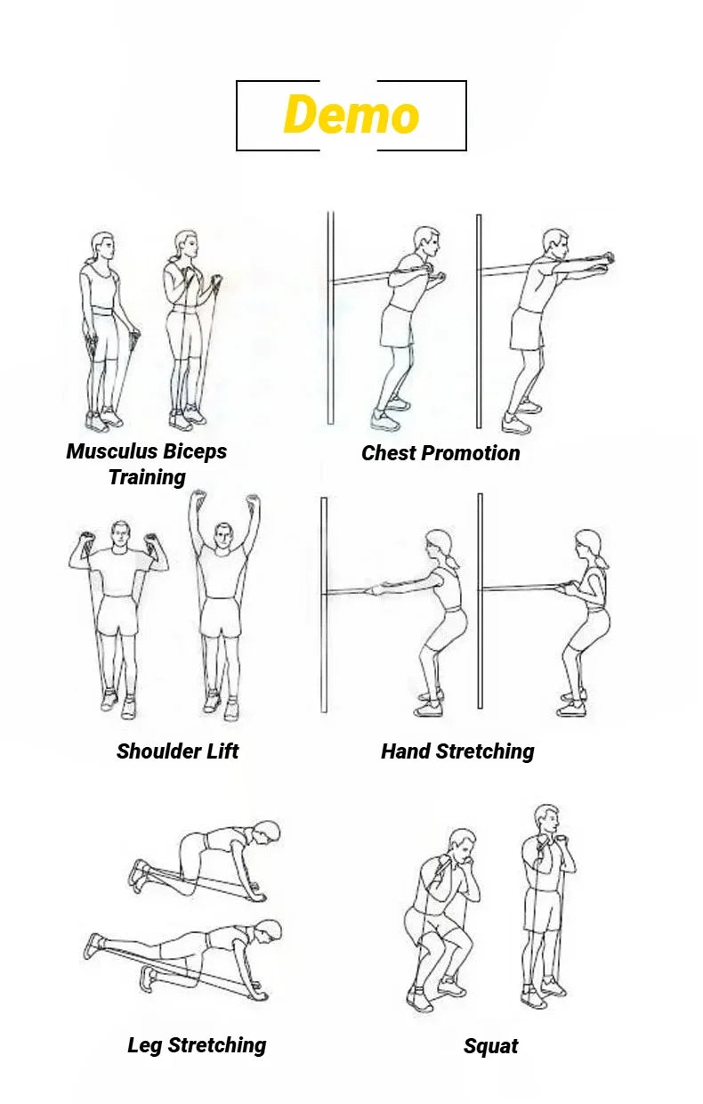 Resistance Bands With Handles, Exercise Bands, Workout Bands With Handles For Men Women, Strength Training Equipment At Home