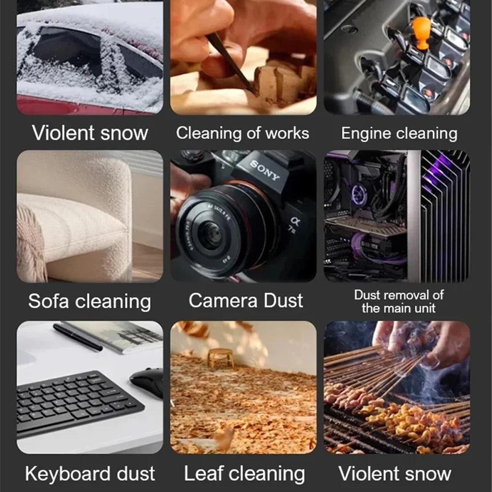 M18 Brushless Turbo Blower Jet Fan 400000RPM Powerful Electric Portable Dust Cleaner 53m/s Type-C Charging Violent Fan
