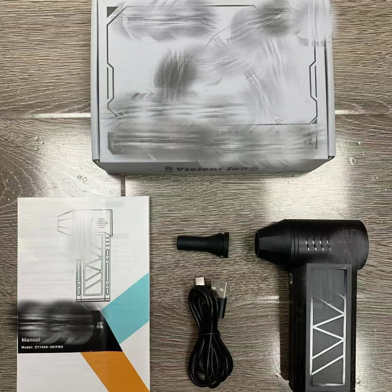 Mini Turbo Jet Fan Electric Air Duster with 3 Gear Adjustable 130000RPM Wind Speed 52m/s Car Computer Cleaning Blower Tool