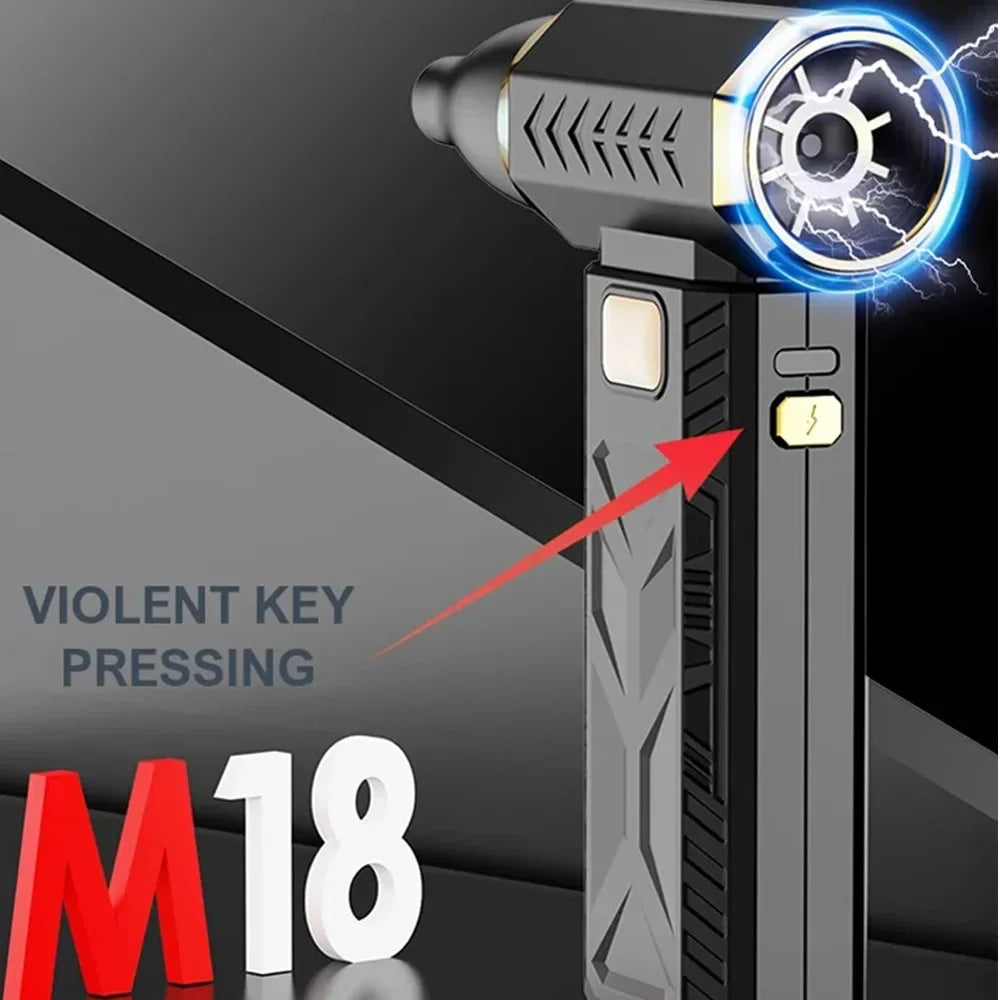 M18 Brushless Turbo Blower Jet Fan 400000RPM Powerful Electric Portable Dust Cleaner 53m/s Type-C Charging Violent Fan