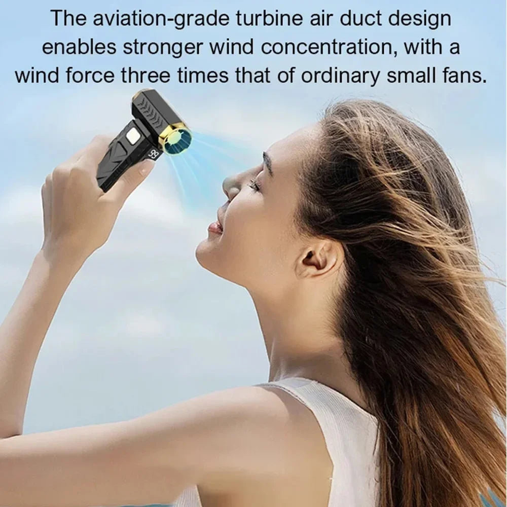 M18 Brushless Turbo Blower Jet Fan 400000RPM Powerful Electric Portable Dust Cleaner 53m/s Type-C Charging Violent Fan