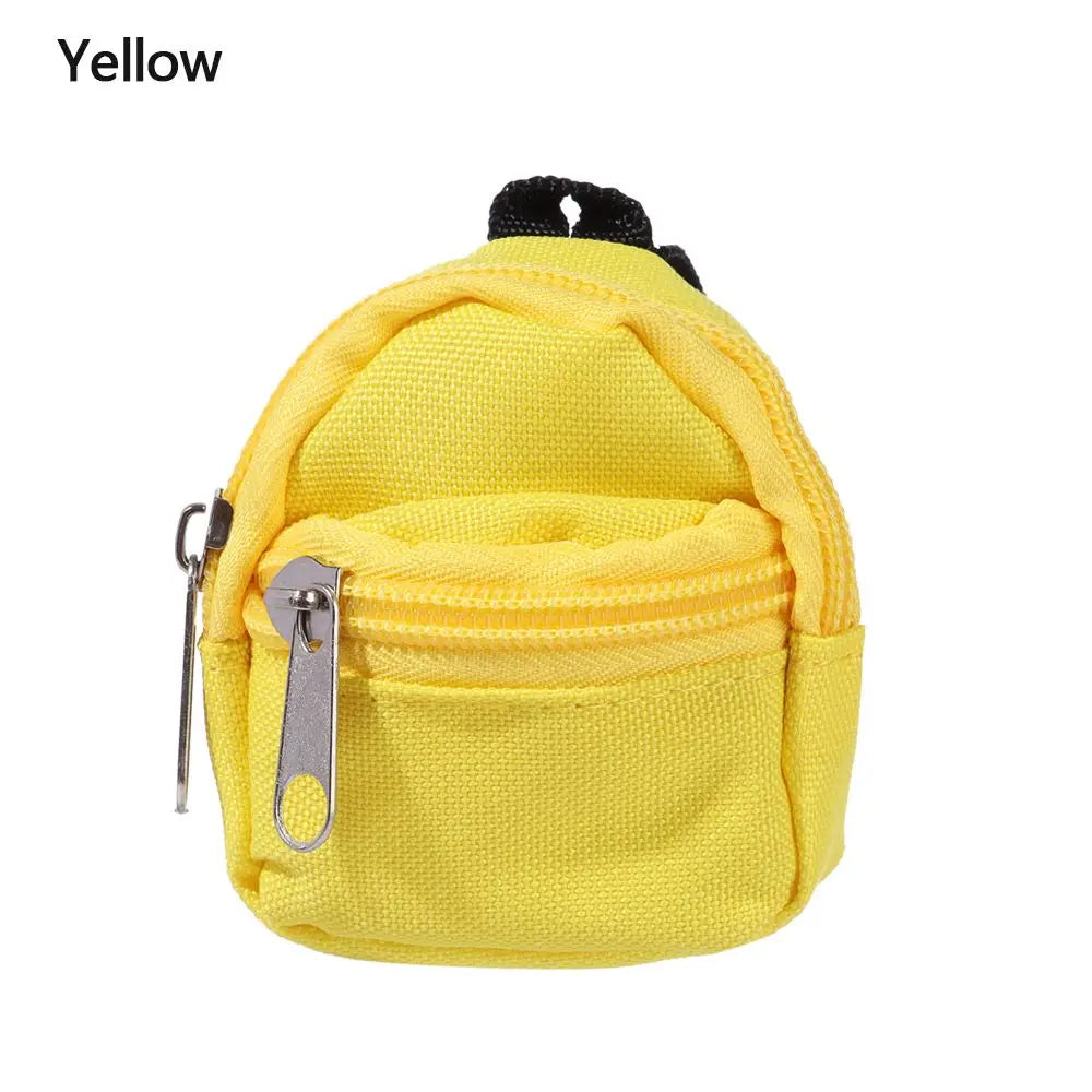 Mini Zipper Doll Backpacks Cute School Bags Doll Backpacks Doll Bags Travel Case Doll Accessories Toy Supplies for Doll Play
