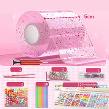 DIY Blow Bubble Nano Tape Full Set of PET Nano Glue Knead Music Double-Sided Tape Decompression Toy Stickers Gift