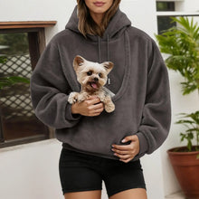 Unisex Pet Carrier Hoodie Cat Dog Bag Long Sleeve Sweatshirt Multiple Colors Plush Daily Wear Fashion Accessory