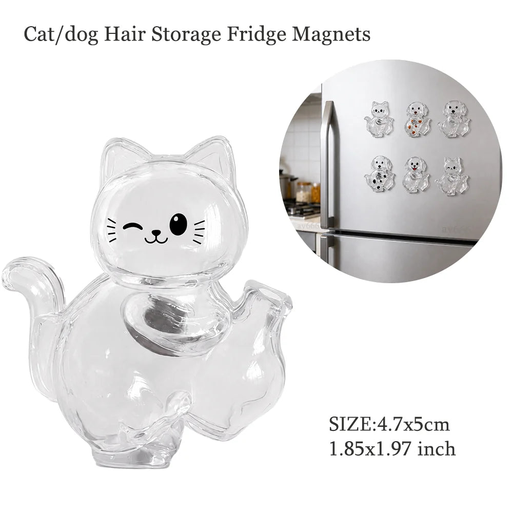 Transparent Dog Hair Storage Pendant Dog Hair Collector Keychain Pet Hair Memorial Bottle for Pet Lovers DIY Memorial Keychain
