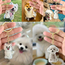 Creative Dog Hair Storage Keychain Transparent Dog\Cat Shape Memorial Pendant Handmade DIY Pet Souvenirs for Pet Lovers Gift