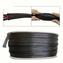 10m /32.8 Feet Pet Expandable Braided Mesh Sleeve Black Flexible Wire Mesh Cover Tv Audio Pc Cable Protection Against Pet Chewing