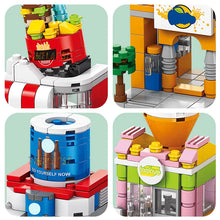 Food Shop Street Series - Mini City Shop House Model Kit, Fun DIY Educational Building Toy Gift for Kids Ages 6-12