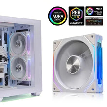 LDPCSJ PRISM 4 RS 12cm ARGB 4 Pin Computer Case Fan Quiet Cooling 12V Large Air Volume 1200RPM for Desktop Gaming PC Build