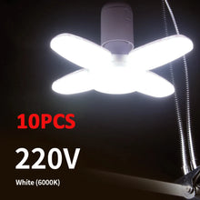 28W Fan Shape LED Bulb E27 LED Lamp Foldable 220V  Light Bulbs For Home Living Room Warehouse Garage Ceiling Light