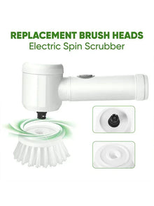 2025 Cordless Electric Spin Scrubber with 5 Brushes,IPX7 Waterproof Rechargeable Bathroom Cleaner for Tile/Shower/Grout Cleaning
