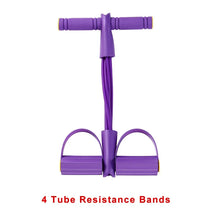 4-Level Resistance Band Tensioner with Non-Slip Handles - Home Fitness Equipment for Abdominal Muscle Training Yoga Abdominal