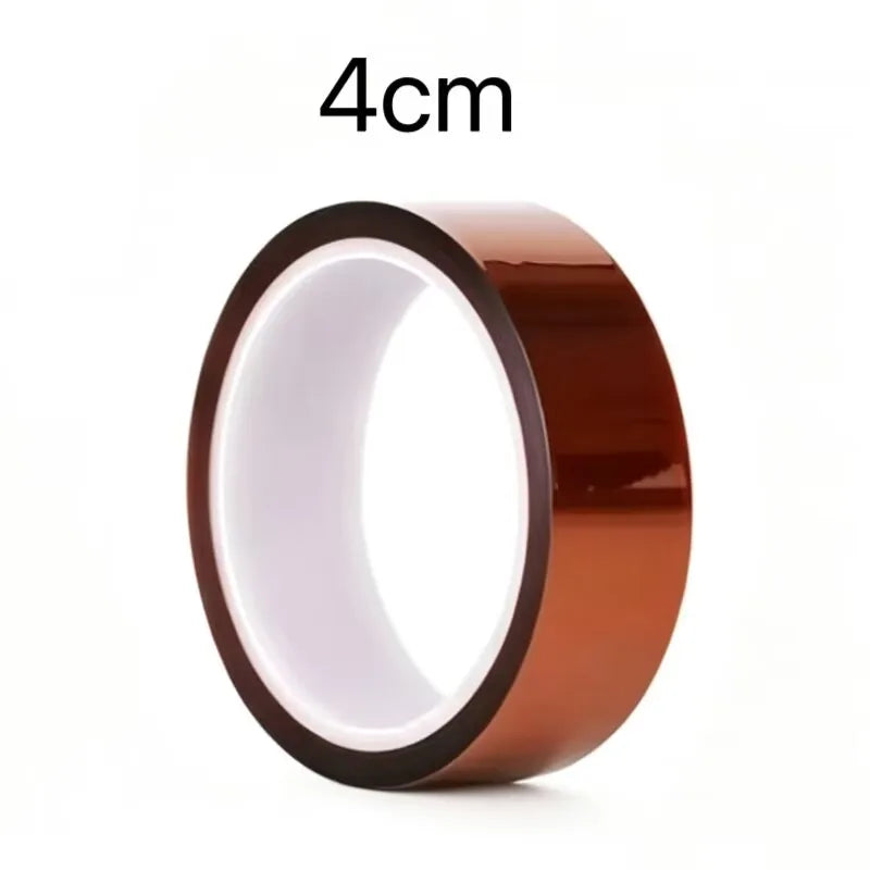 30m Long Gold Finger High Temperature Resistant Tape Polyimide Tape Multi Size Pet Anti Static Lithium Battery Insulation Tape
