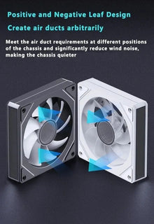 LDPCSJ PRISM 4 RS 12cm ARGB 4 Pin Computer Case Fan Quiet Cooling 12V Large Air Volume 1200RPM for Desktop Gaming PC Build