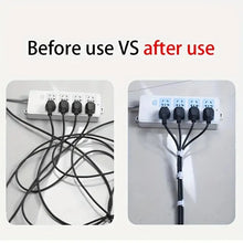 1 Roll Reusable Fastening Tape Cable Ties, Multi-Purpose Cord Organizer, Computer And TV Wire Storage, Data Cable Management Tie