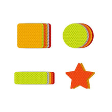10 Reflective Stickers, Warning Safety Reflective Stickers, Pet Safety Warning 1.18 X 3.25inch Waterproof Night Vision Stickers