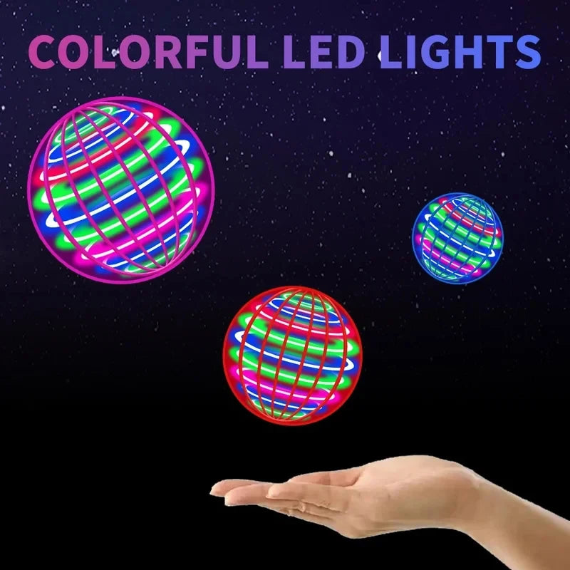 Floating Magic UFO Flying Ball LED Dazzling Lights Automatic Spinning Flying Machine Outdoor Sports Toy Birthday Gift