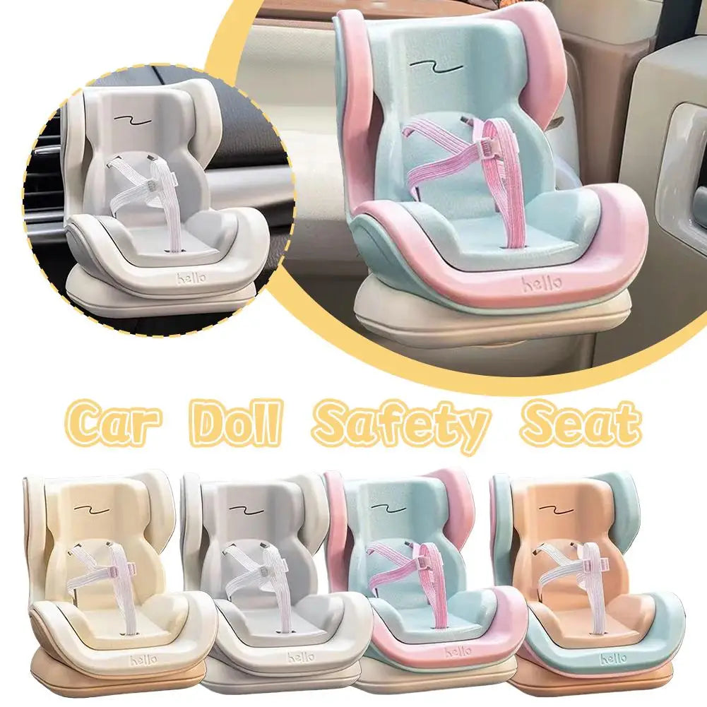 Dolls Accessories For Labubu Mini Plush Car Seat Safety Seat with Car Air Vent Ornament Car Decoration
