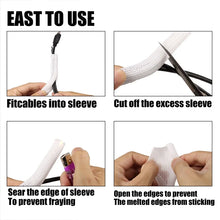 1~50m PET Braided Expandable Cable Sleeve 2~50mm Flexible Self Closed Insulated Wrap Pipe Tube Line Protector Wire Organizer