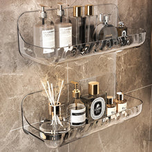 Acrylic Bathroom Shelf Household Toilet Wall Hanging Washstand Perforation-Free Cosmetics Storage Organizer on the Wall