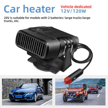 Car Cooling & Heater Fan 12V 120W Auto Windshield Anti-Fog Electric Heating Dryer Defogging Demister Defroster