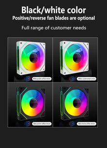 LDPCSJ PRISM 4 RS 12cm ARGB 4 Pin Computer Case Fan Quiet Cooling 12V Large Air Volume 1200RPM for Desktop Gaming PC Build