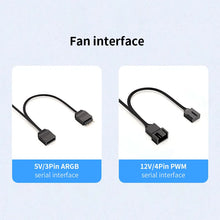 TEUCER LJ-4Pro Computer Case Fan ARGB Mirror Cycle 120mm 4Pin PWM PC Quiet Cooling Fan Low Noise Chassis Fan