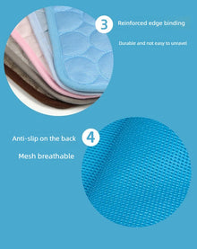 Summer Pet Ice Pad Cool Sleeping Mat Breathable Ice Silk Washable Pet Bed Durable Dog Cat Cushion Pet Supplies for Home Outdoor