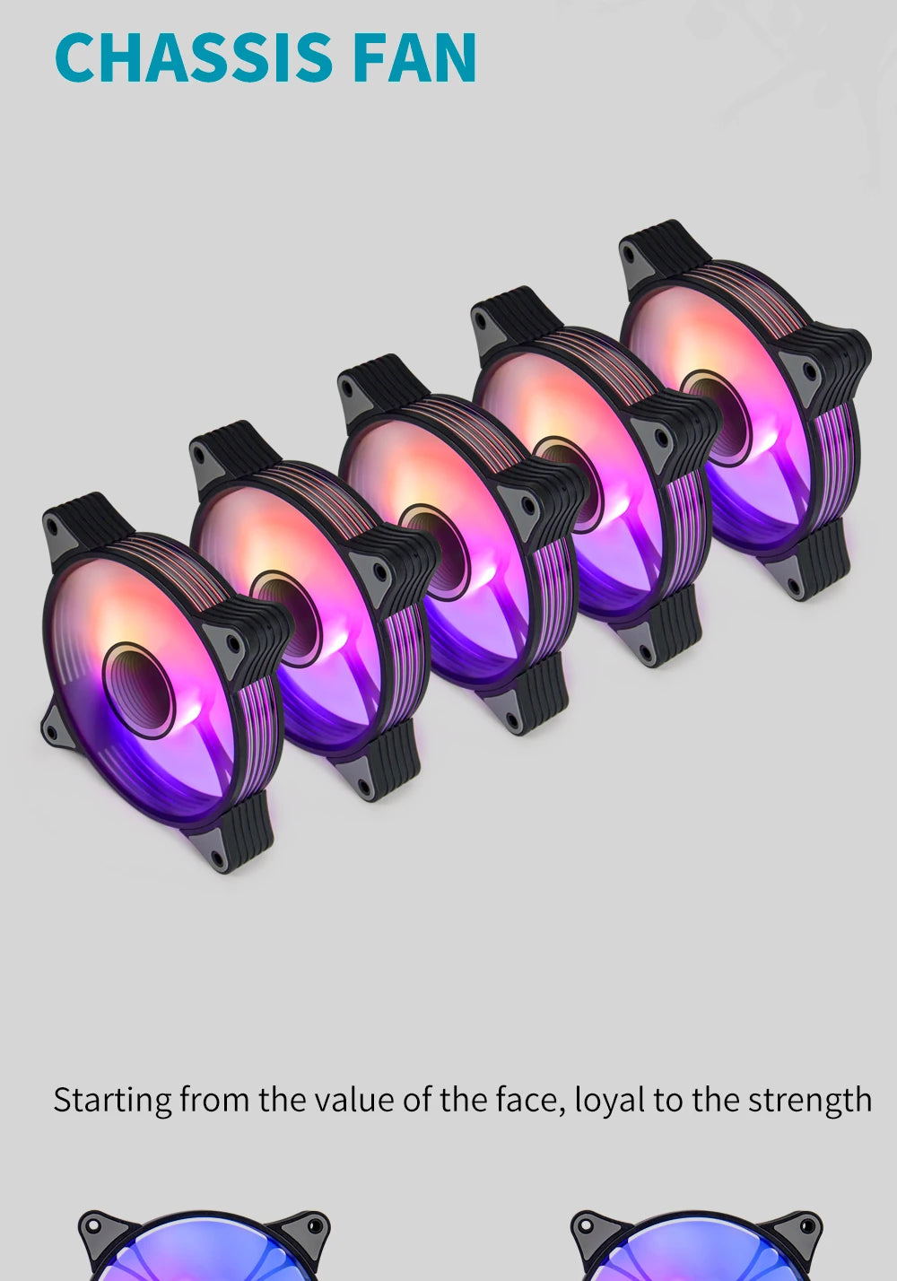 Aigo AR12PRO Computer Case Fan Ventoinha PC Unlimited Space 120mm RGB Fan 4pin PWM CPU Cooling Fan 3pin5v Argb 12cm Ventilador