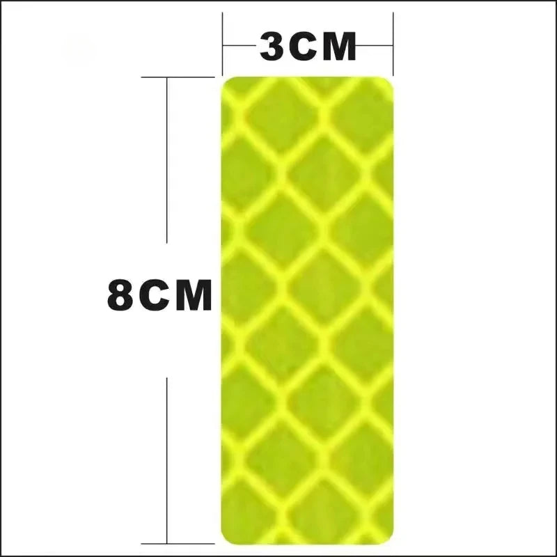 10 Reflective Stickers, Warning Safety Reflective Stickers, Pet Safety Warning 1.18 X 3.25inch Waterproof Night Vision Stickers