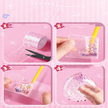 DIY Blow Bubble Nano Tape Full Set of PET Nano Glue Knead Music Double-Sided Tape Decompression Toy Stickers Gift