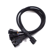 1 to 5 PWM Fan Hub PC CPU Cooling 4PIN Fan Power Cable Hub Adapter Sleeved Case Splitter for Computer Cooler Case Fans