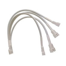 1 to 5 PWM Fan Hub PC CPU Cooling 4PIN Fan Power Cable Hub Adapter Sleeved Case Splitter for Computer Cooler Case Fans