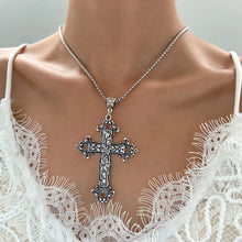 Hip Hop Cross Pendant Necklace Gothic Stainless Steel Minimalist Jewelry For Men Retro Fashion Unisex Gift Couple Accessories