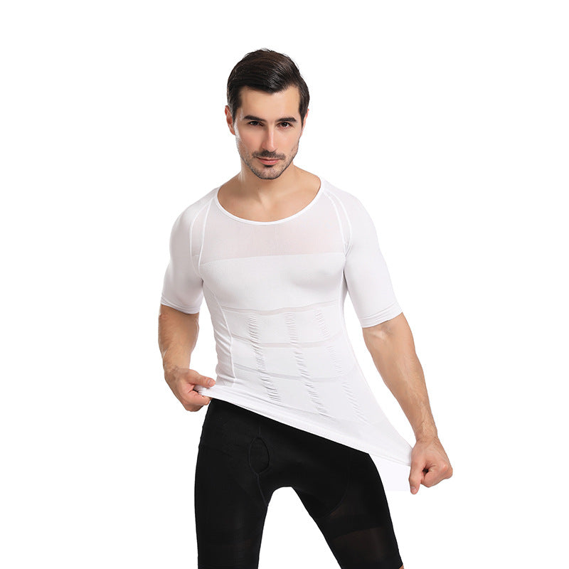 Men Body Shaper Slimming Compression Shirts Gynecomastia Undershirt Seamless Waist Trainer Muscle Belly Weight Loss Shapewear