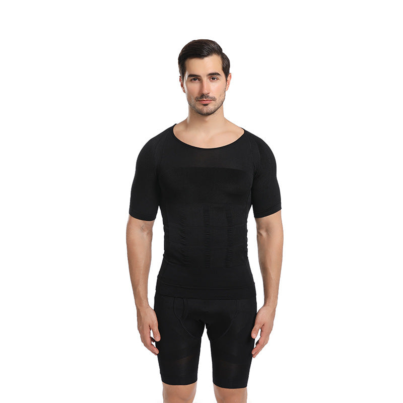 Men Body Shaper Slimming Compression Shirts Gynecomastia Undershirt Seamless Waist Trainer Muscle Belly Weight Loss Shapewear