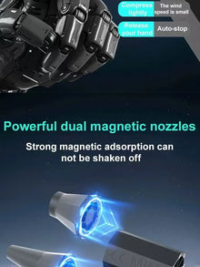 130000RPM Turbo Jet Fan Electric Air Duster Portable Cleaning Blower Tool Car Blowing Snow 4 Gears adjustable Type-C Charging