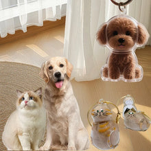 Transparent Dog Hair Storage Pendant Dog Hair Collector Keychain Pet Hair Memorial Bottle for Pet Lovers DIY Memorial Keychain