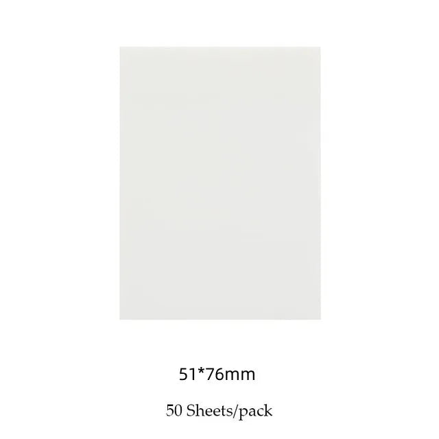 50 Sheets/pad Transparent Sticky Notes Pad Waterproof Self-Adhesive Clear Memo Message Reminder Home Office School Supplies