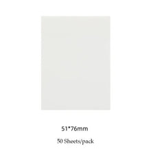 50 Sheets/pad Transparent Sticky Notes Pad Waterproof Self-Adhesive Clear Memo Message Reminder Home Office School Supplies