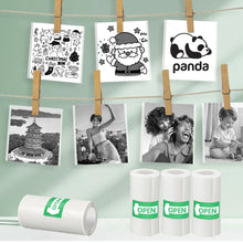 57*25MM Thermal Paper Label Sticker Adhesive Rolls Paper For Mini Printer Instant Print Kids Camera Printing Paper Replacement