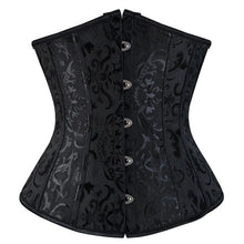Women Gothic Jacquard Underbust Corset Bustier Waist Cincher Slimming Body Shaper Corselete Lingerie Plus Size Party Clubwear