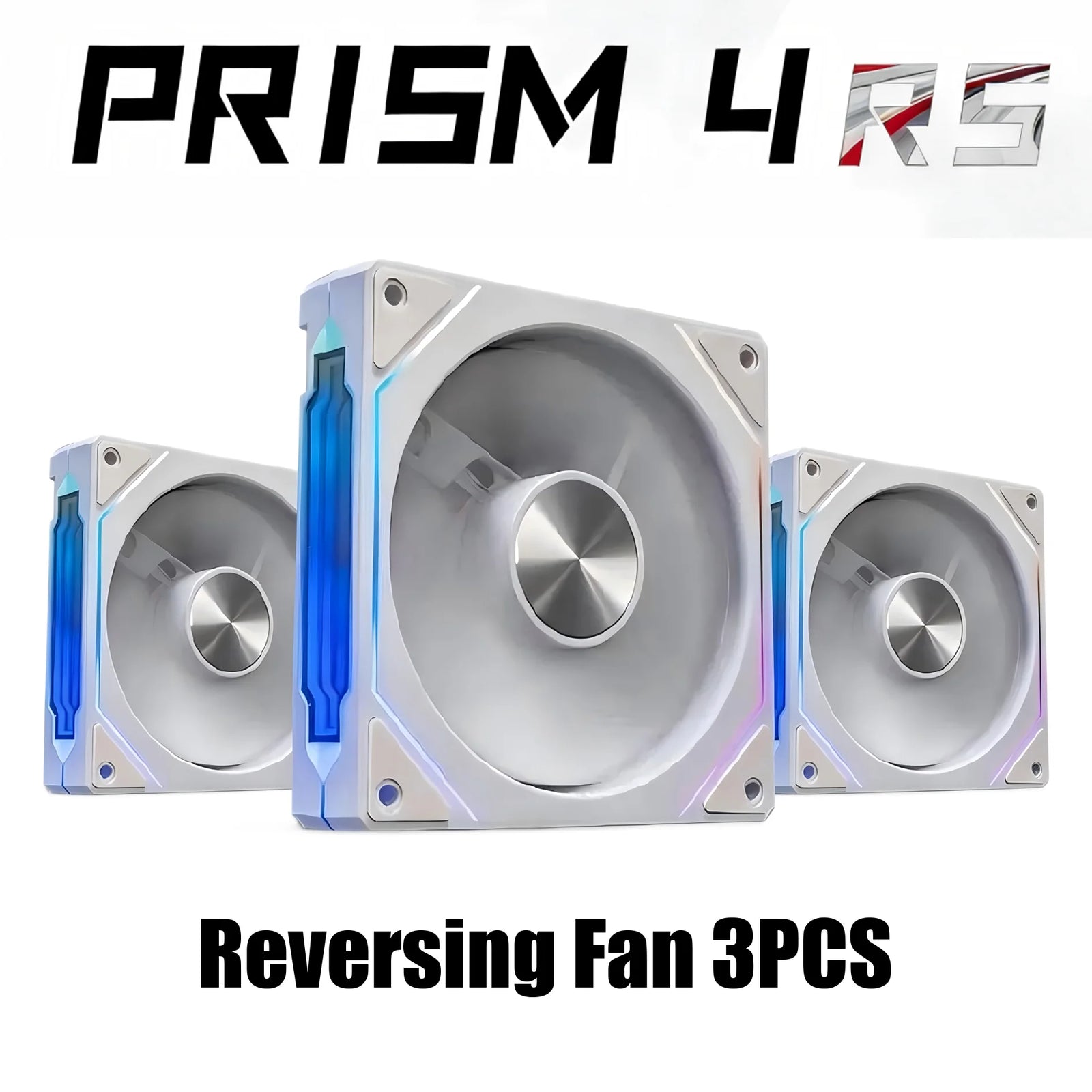 LDPCSJ PRISM 4 RS 12cm ARGB 4 Pin Computer Case Fan Quiet Cooling 12V Large Air Volume 1200RPM for Desktop Gaming PC Build